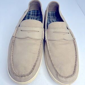 Mens Cole Haan Pinch Marine Classic Leather Loafer Boat Shoes Lt Beige size 13M